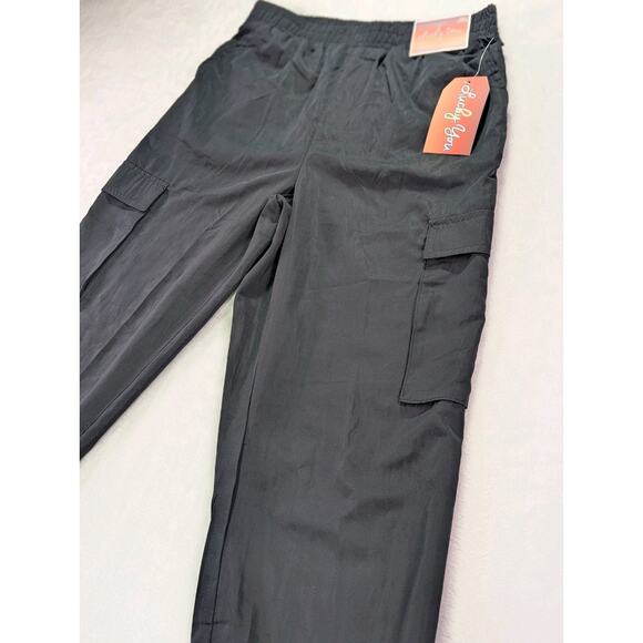 Girls Cargo Parachute Joggers Black Size L (14/16) by Lucky You NWT - Picture 5 of 12